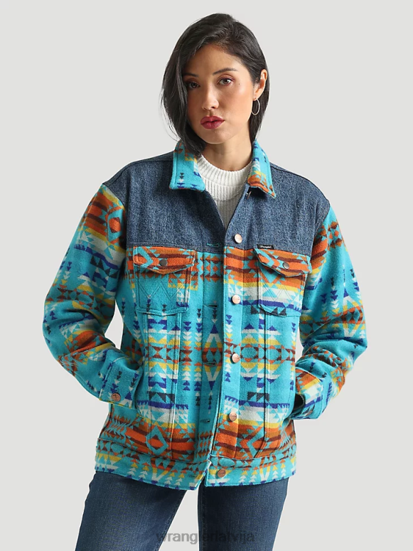 zelta haki riggs grūts slāņu audekla jaka ar šerpu oderējumu sievietes apģērbs Wrangler BFNTB863