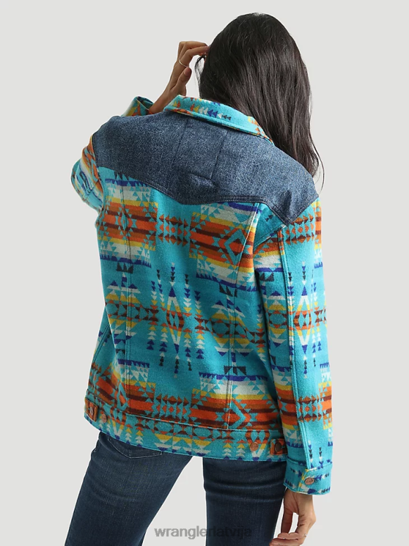 zelta haki riggs grūts slāņu audekla jaka ar šerpu oderējumu sievietes apģērbs Wrangler BFNTB863