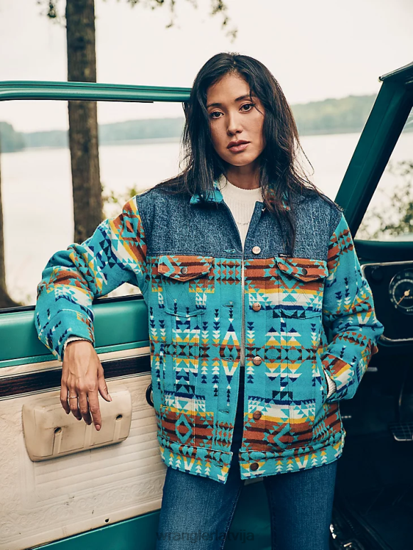 zelta haki riggs grūts slāņu audekla jaka ar šerpu oderējumu sievietes apģērbs Wrangler BFNTB863