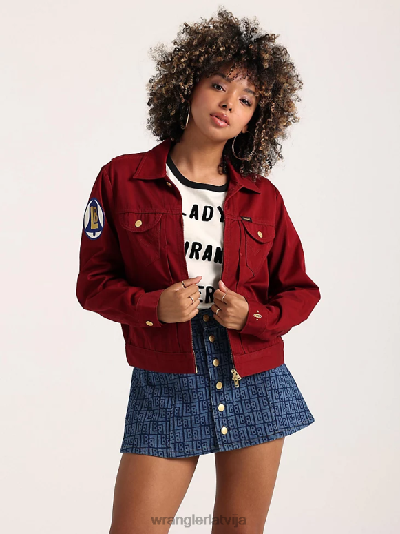 zelta haki riggs grūts slāņu audekla jaka ar šerpu oderējumu sievietes apģērbs Wrangler BFNTB863