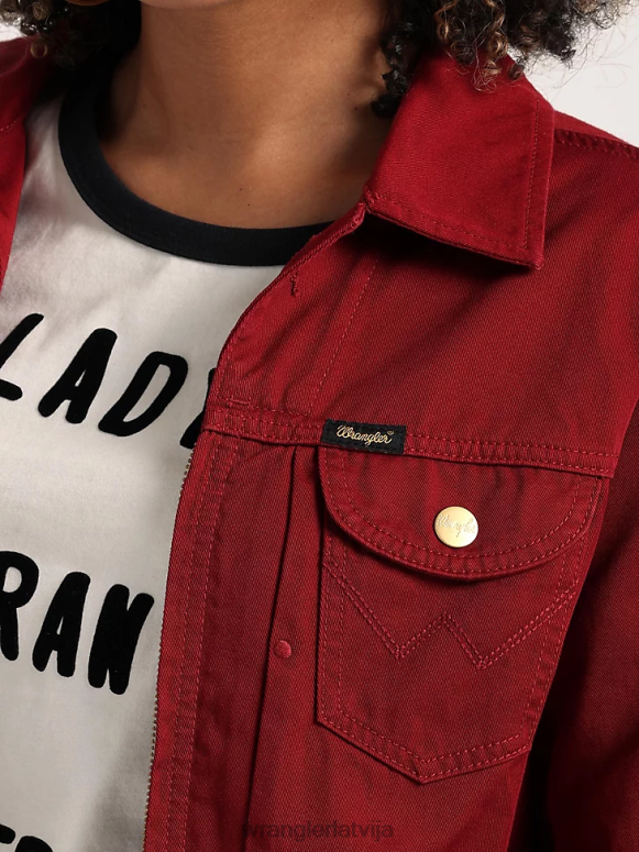 zelta haki riggs grūts slāņu audekla jaka ar šerpu oderējumu sievietes apģērbs Wrangler BFNTB863