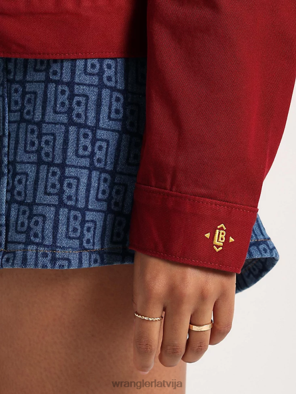 zelta haki riggs grūts slāņu audekla jaka ar šerpu oderējumu sievietes apģērbs Wrangler BFNTB863