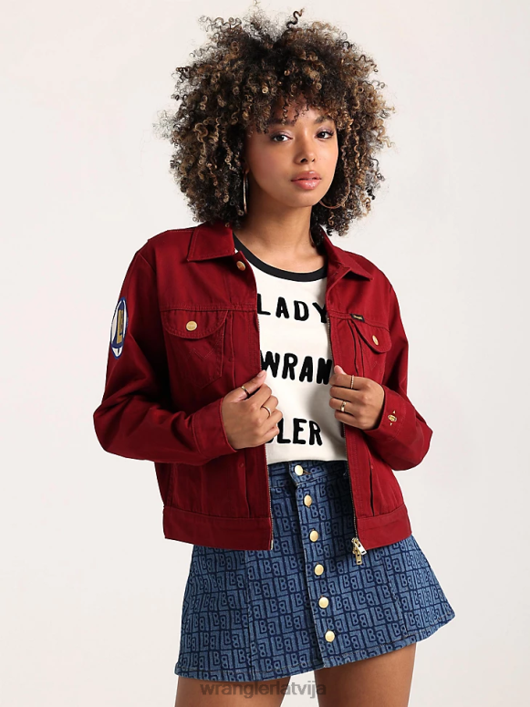 zelta haki riggs grūts slāņu audekla jaka ar šerpu oderējumu sievietes apģērbs Wrangler BFNTB863