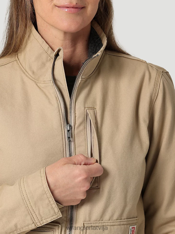zelta haki riggs grūts slāņu audekla jaka ar šerpu oderējumu sievietes apģērbs Wrangler BFNTB863