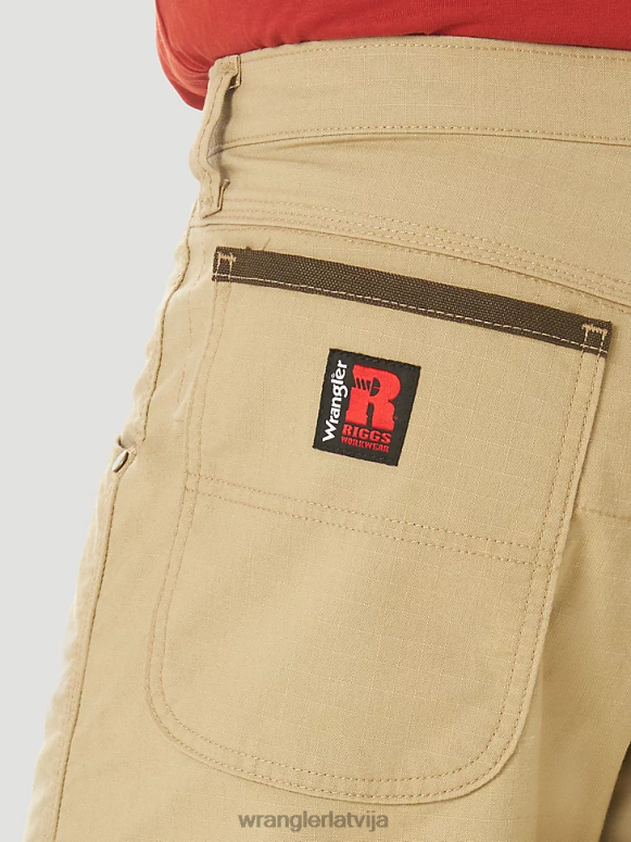 zelta haki riggs workwear regular fit work short vīriešiem apģērbs Wrangler BFNTB663