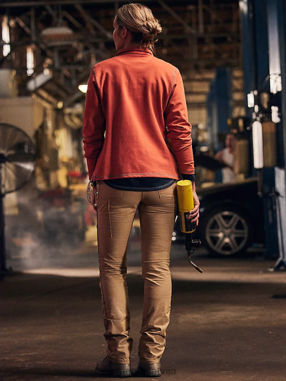 zelta haki riggs workwear ripstop ranger cargo bikses sievietes apģērbs Wrangler BFNTB820