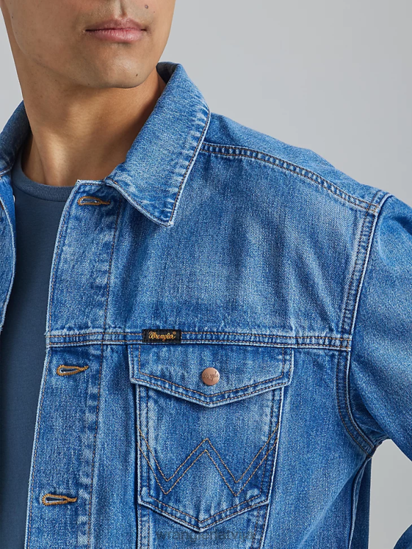 zilas acis heritage anti-fit jaka vīriešiem apģērbs Wrangler BFNTB617