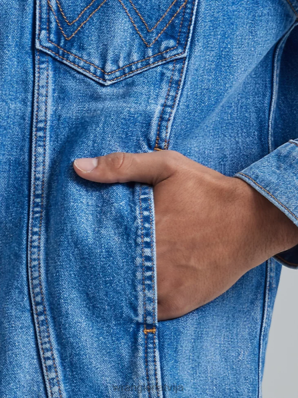 zilas acis heritage anti-fit jaka vīriešiem apģērbs Wrangler BFNTB617