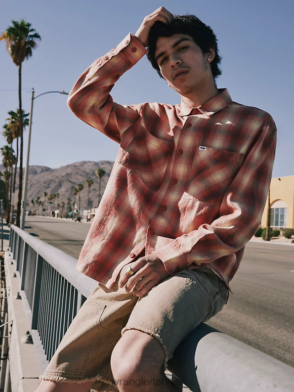 zils autentisks stepēts flaneļa kreklu jaka vīriešiem apģērbs Wrangler BFNTB391