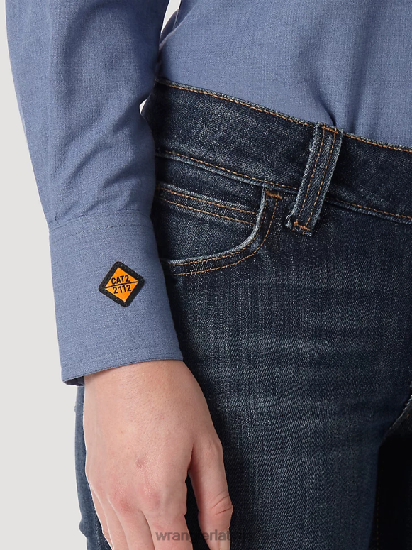 zils fr ugunsizturīgs ciets materiāls ar garām piedurknēm sievietes apģērbs Wrangler BFNTB892