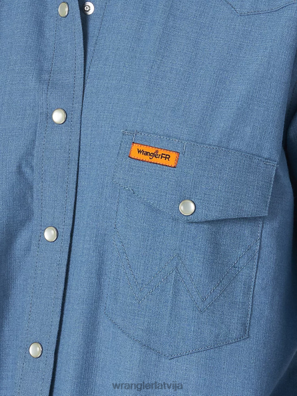 zils fr ugunsizturīgs ciets materiāls ar garām piedurknēm sievietes apģērbs Wrangler BFNTB892