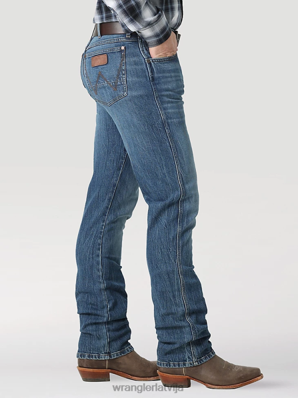 zāģu skaidas retro slim fit džinsi ar taisnām kājām vīriešiem apģērbs Wrangler BFNTB37