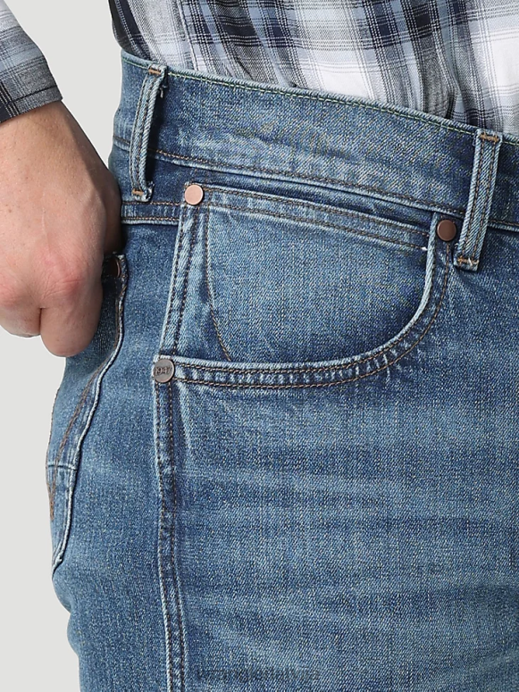 zāģu skaidas retro slim fit džinsi ar taisnām kājām vīriešiem apģērbs Wrangler BFNTB37