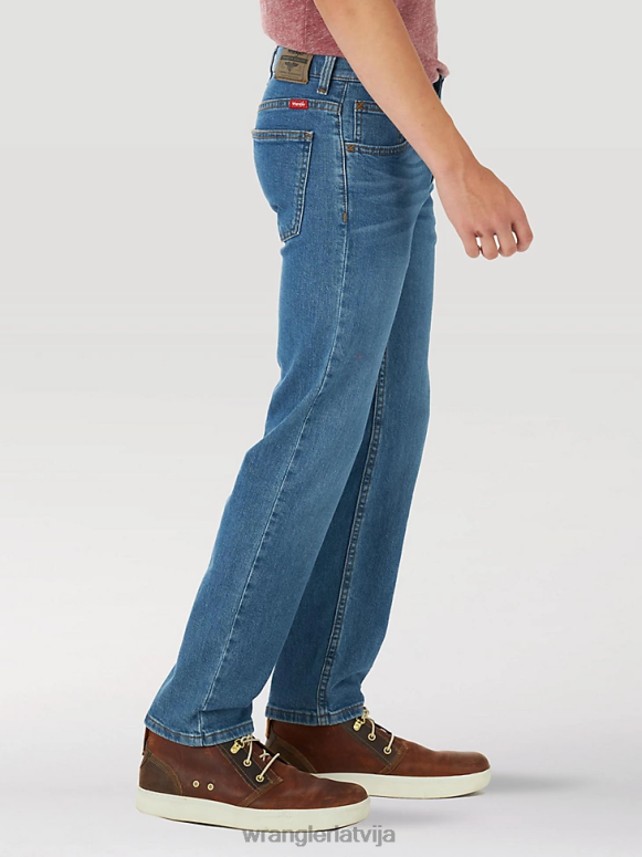 īsts indigo piecu zvaigžņu elastīgs džinss ar taisnām kājām zēni apģērbs Wrangler BFNTB954