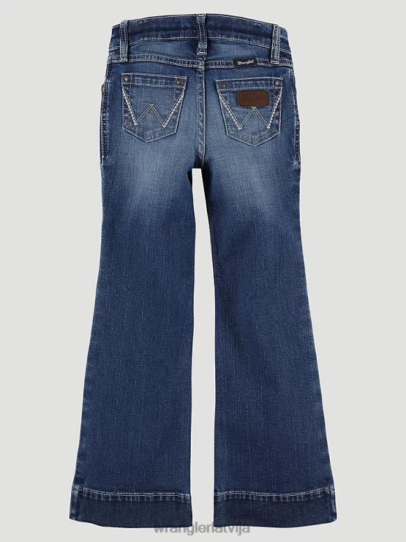 Šelbija bikšu džins ar platām kājām meitenes apģērbs Wrangler BFNTB1058
