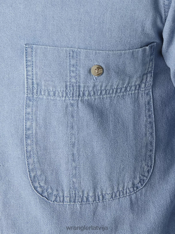 šīfera pelēks riggs workwear fr liesmas izturīgs darba krekls vīriešiem apģērbs Wrangler BFNTB404